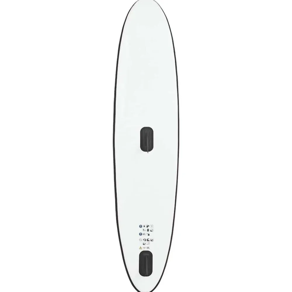 vidaXL Tabla de paddle surf inflable con vela y blanco Negro Hot