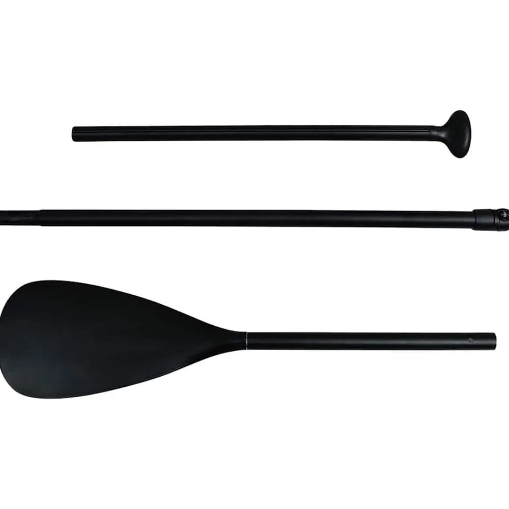vidaXL Tabla de paddle surf inflable con vela y blanco Negro Hot