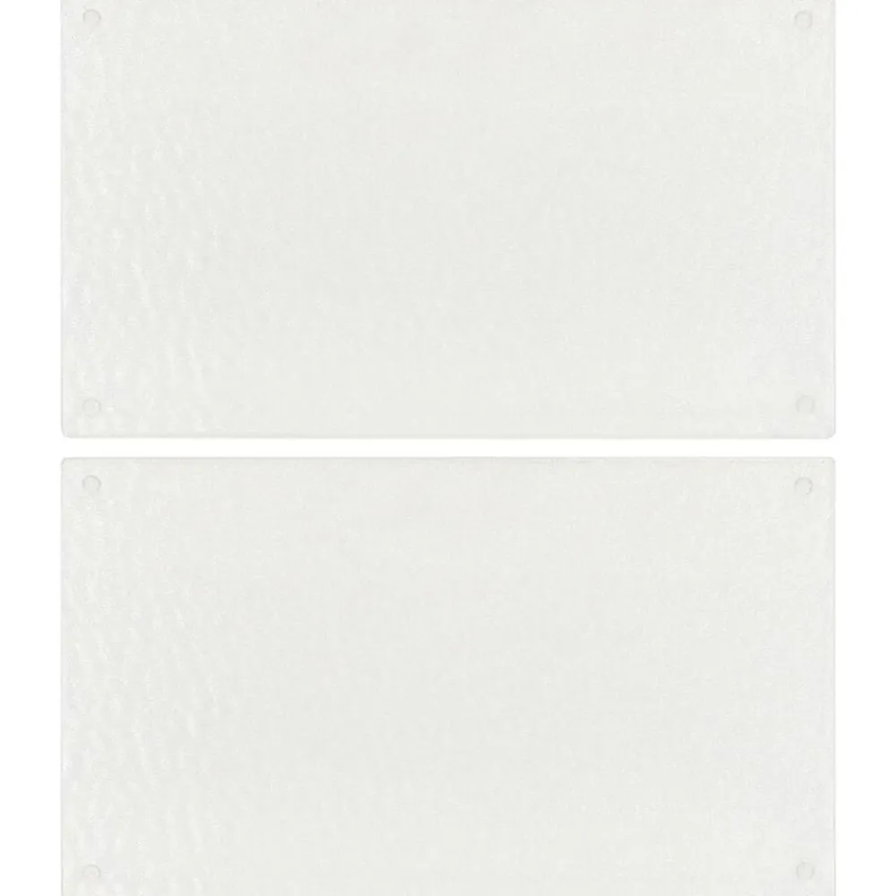 vidaXL Cocina Y Comedor-Tablas de cortar 2 uds burbujas transparentes vidrio templado