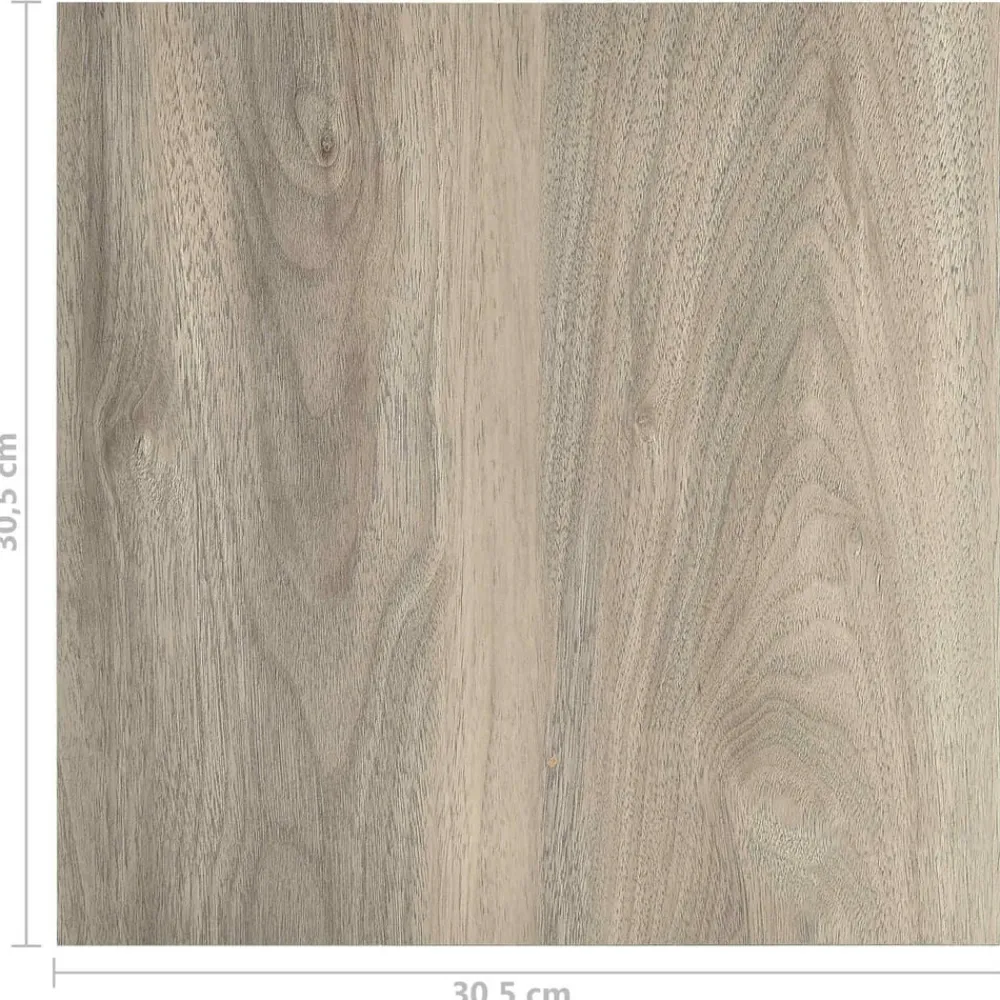 vidaXL Materiales De Construcción-Tablas de Suelo 55 pcs Taupé 5,11 m² PVC