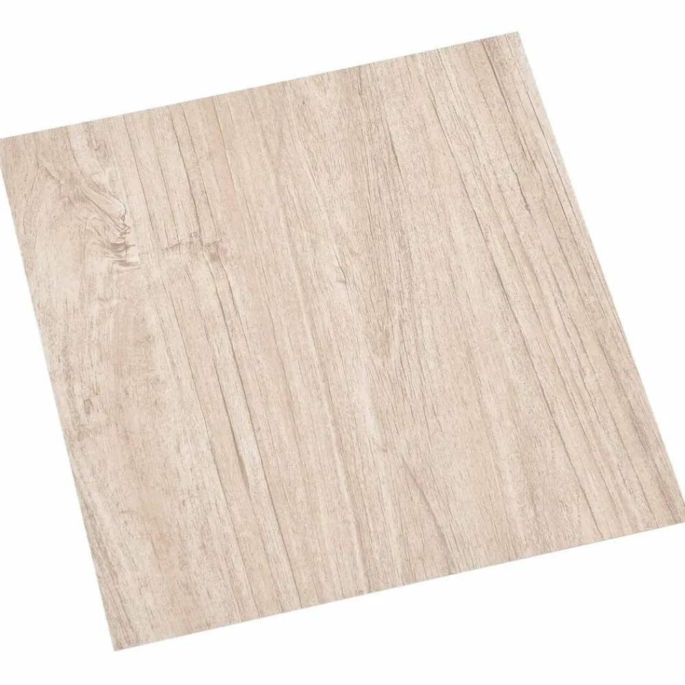vidaXL Materiales De Construcción-Tablas de Suelo 55 pcs Marrón Claro 5,11 m² PVC