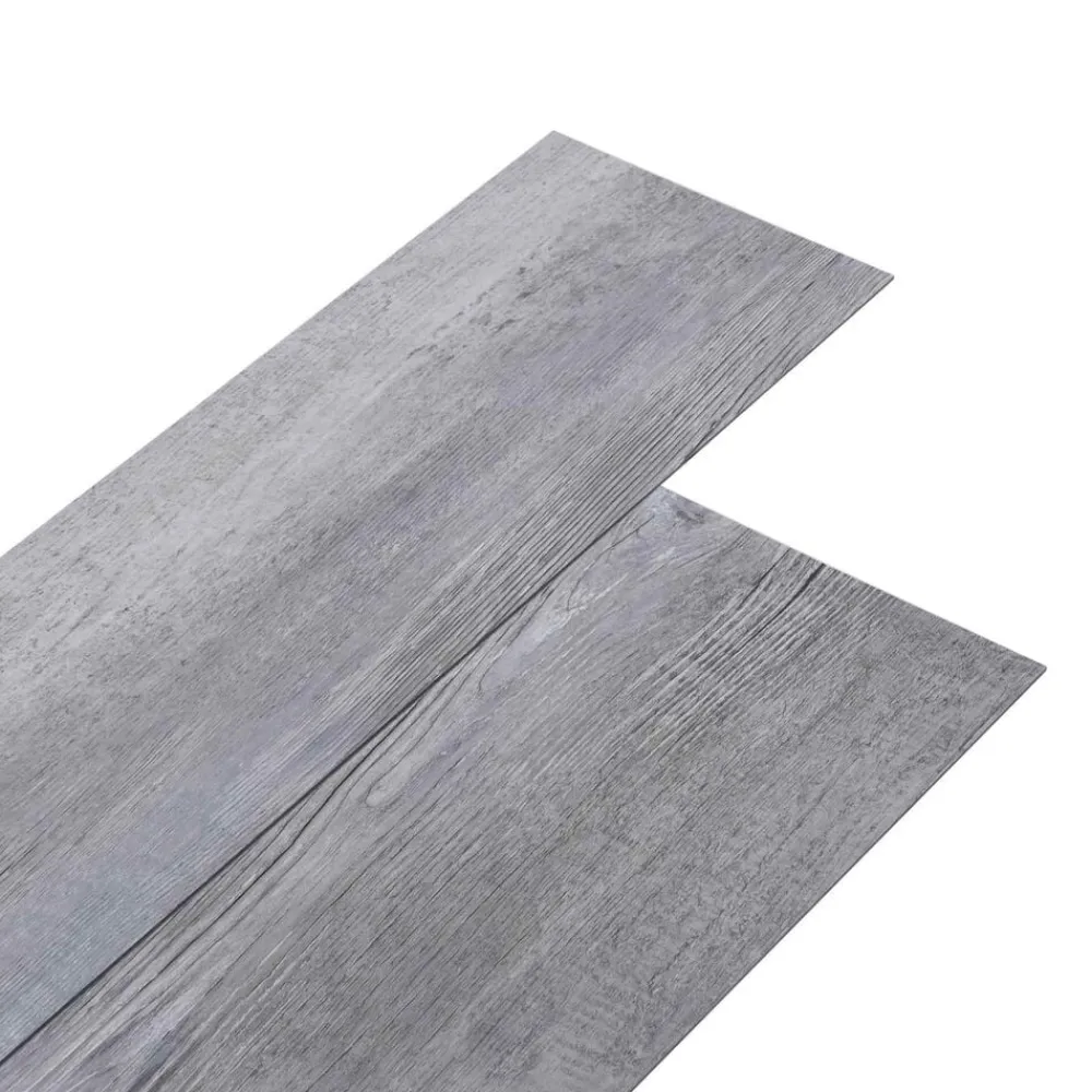 vidaXL Materiales De Construcción-Tablas de Suelo 36 pcs Gris 5,02 m² PVC
