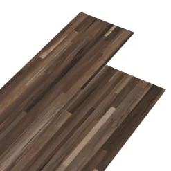 vidaXL Tablas de Suelo 36 pcs Rayado Marrón 5,02 m² PVC Marrón a rayas