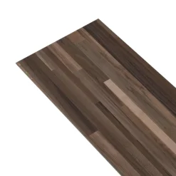 vidaXL Tablas de Suelo 36 pcs Rayado Marrón 5,02 m² PVC Marrón a rayas