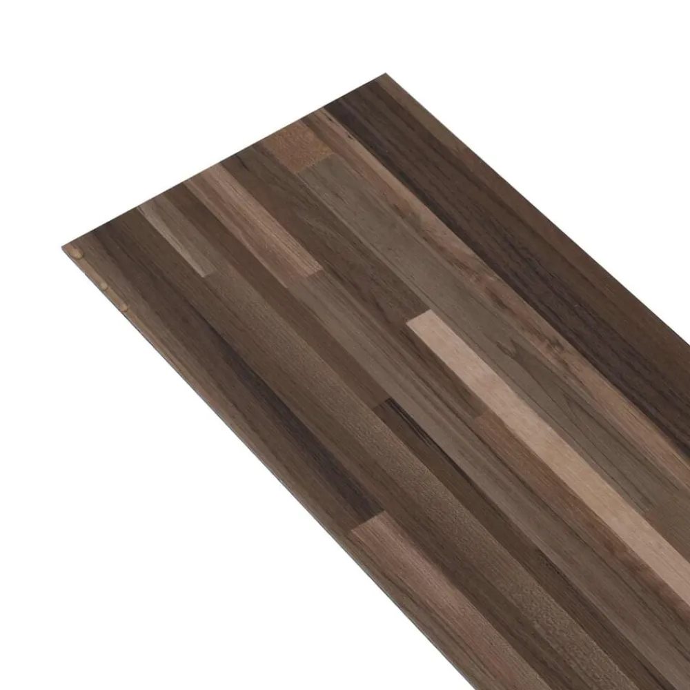 vidaXL Tablas de Suelo 36 pcs Rayado Marrón 5,02 m² PVC Marrón a rayas
