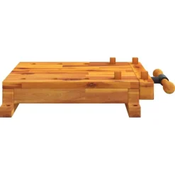 vidaXL Accesorios De Bricolaje-Tablero banco de trabajo con tornillo banco madera 52x44x9,5 cm