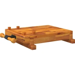vidaXL Accesorios De Bricolaje-Tablero banco de trabajo con tornillo banco madera 52x44x9,5 cm
