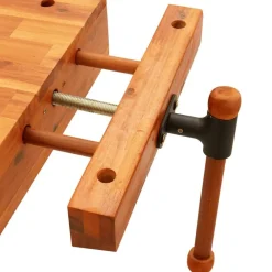 vidaXL Accesorios De Bricolaje-Tablero banco de trabajo con tornillo banco madera 52x44x9,5 cm
