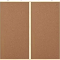 vidaXL Material De Oficina-Tablero de Anuncios Manual Marrón 80 x 80 x 1.4 cm
