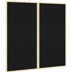 vidaXL Tablero de Anuncios Manual Negro 80 x 80 x 1.4 cm