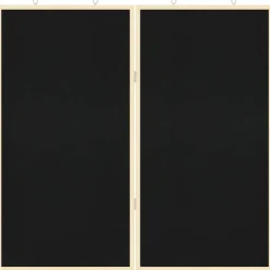 vidaXL Tablero de Anuncios Manual Negro 80 x 80 x 1.4 cm