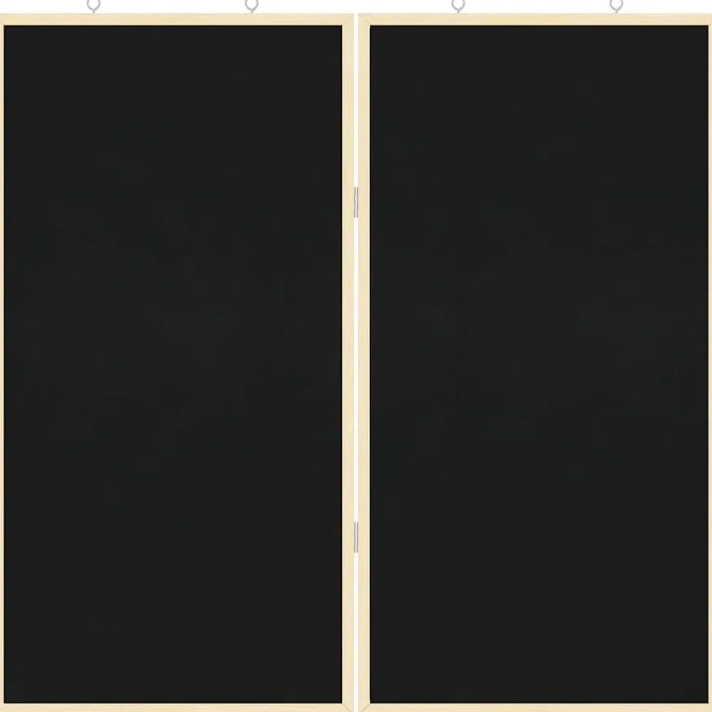 vidaXL Tablero de Anuncios Manual Negro 80 x 80 x 1.4 cm