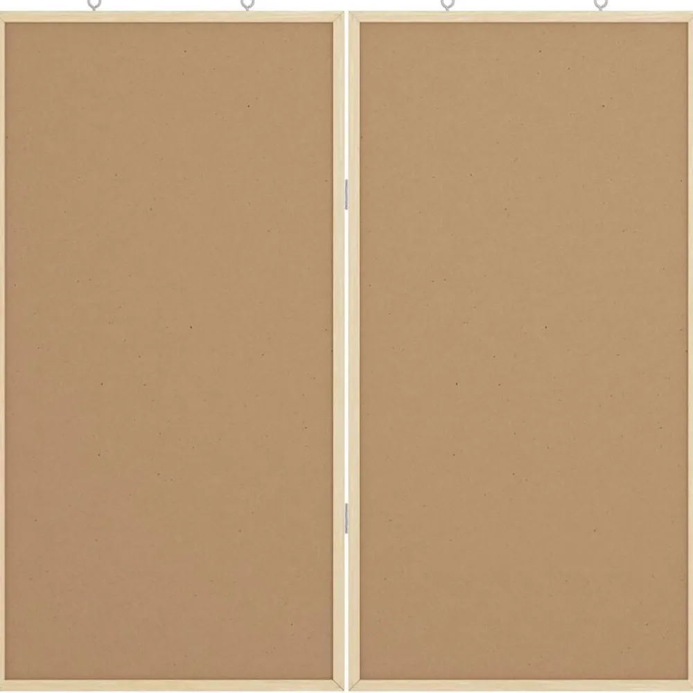 vidaXL Tablero de Anuncios Manual Negro 80 x 80 x 1.4 cm
