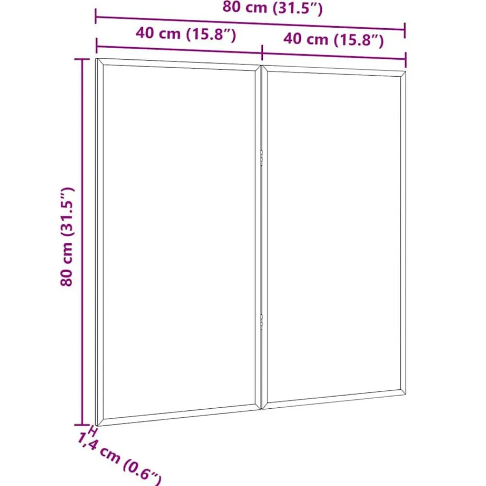 vidaXL Tablero de Anuncios Manual Negro 80 x 80 x 1.4 cm