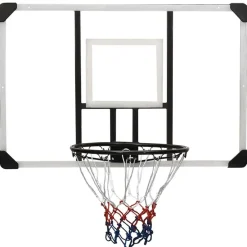 vidaXL Tablero de baloncesto policarbonato transparente 106x69x3 cm Online