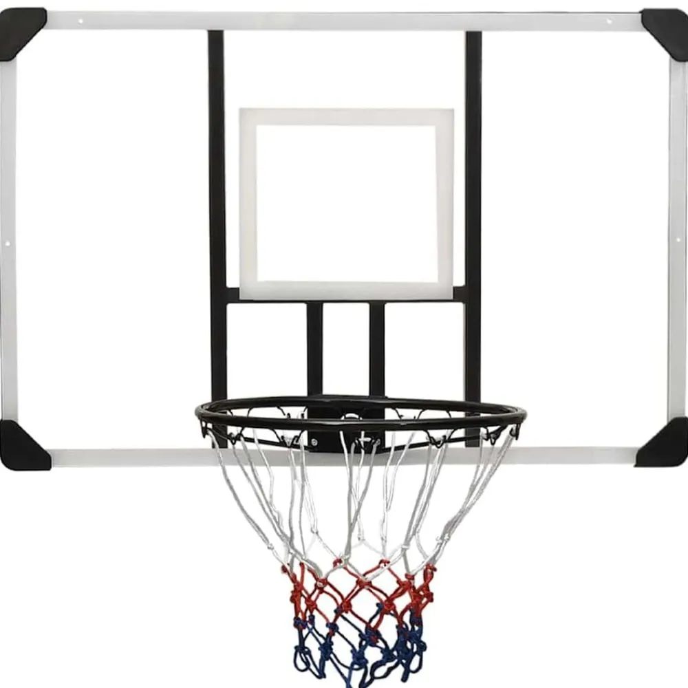vidaXL Tablero de baloncesto policarbonato transparente 106x69x3 cm Online