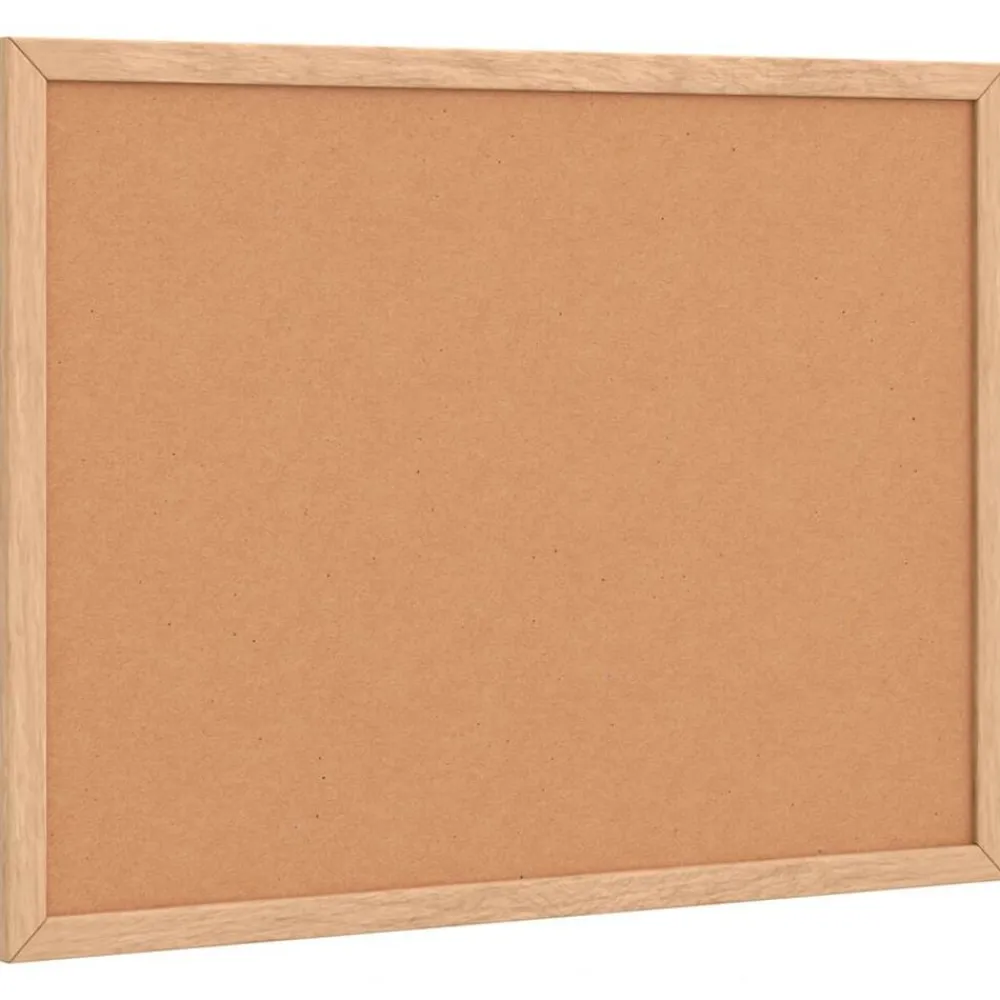 vidaXL Material De Oficina-Tablero de corcho con marco de madera de pino macizo 40x30 cm