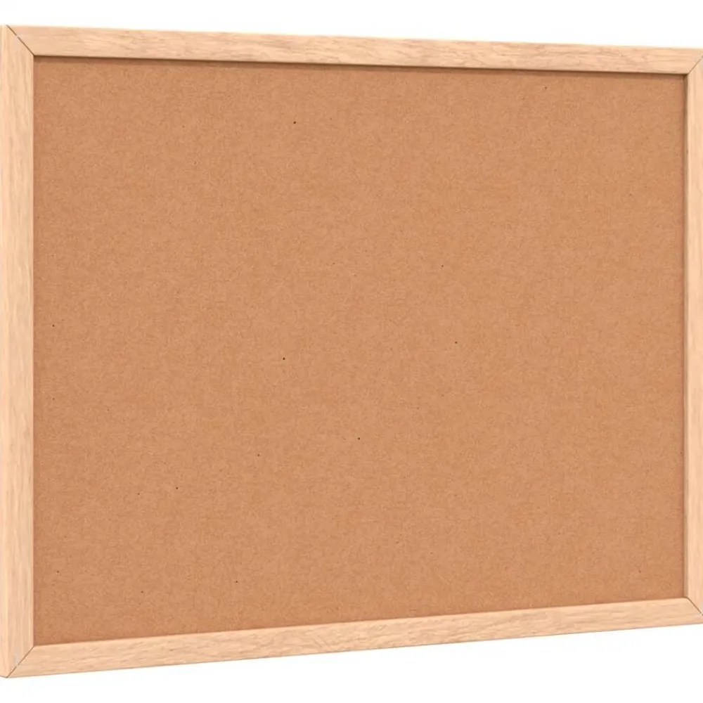 vidaXL Material De Oficina-Tablero de corcho con marco de madera de pino macizo 40x30 cm