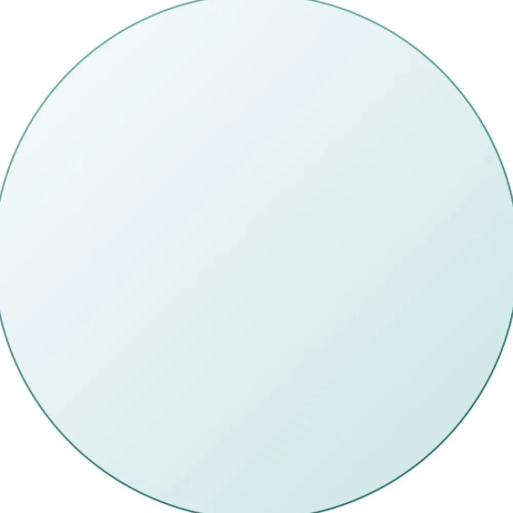 vidaXL Tablero de cristal templado redondo 300 mm Transparente Online