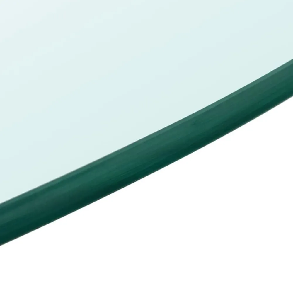 vidaXL Tablero de cristal templado redondo 300 mm Transparente Online