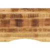 vidaXL Tablero de escritorio con curva madera mango rugosa 90x60x2,5cm Online