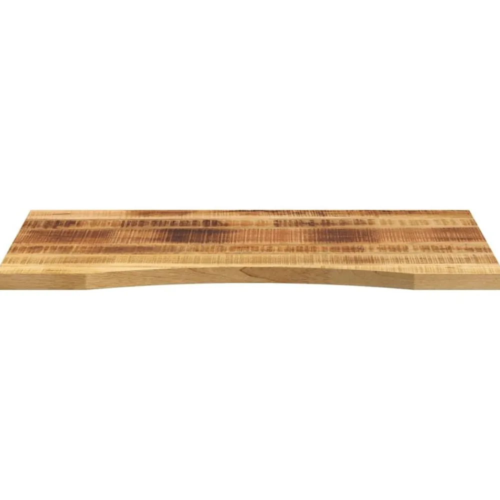 vidaXL Tablero de escritorio con curva madera mango rugosa 90x60x2,5cm Online