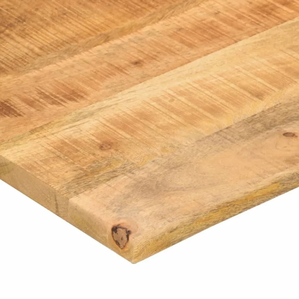 vidaXL Tablero de escritorio con curva madera mango rugosa 90x60x2,5cm Online