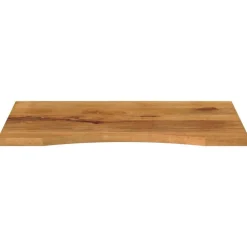 vidaXL Accesorios Para Mesas-Tablero de escritorio con curva madera mango rugosa 90x60x2,5cm