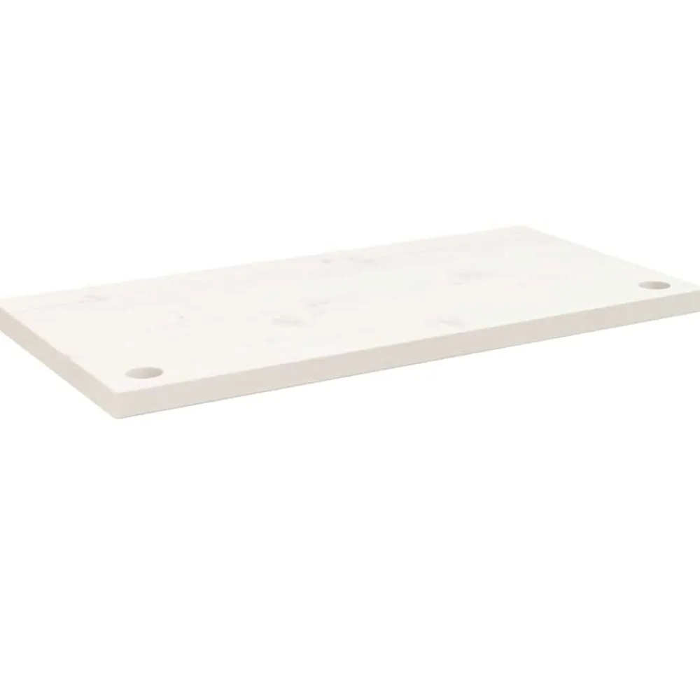 vidaXL Tablero de escritorio madera maciza de pino 80x40x2,5 cm Blanco Hot