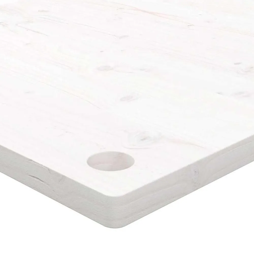 vidaXL Tablero de escritorio madera maciza de pino 80x40x2,5 cm Blanco Hot