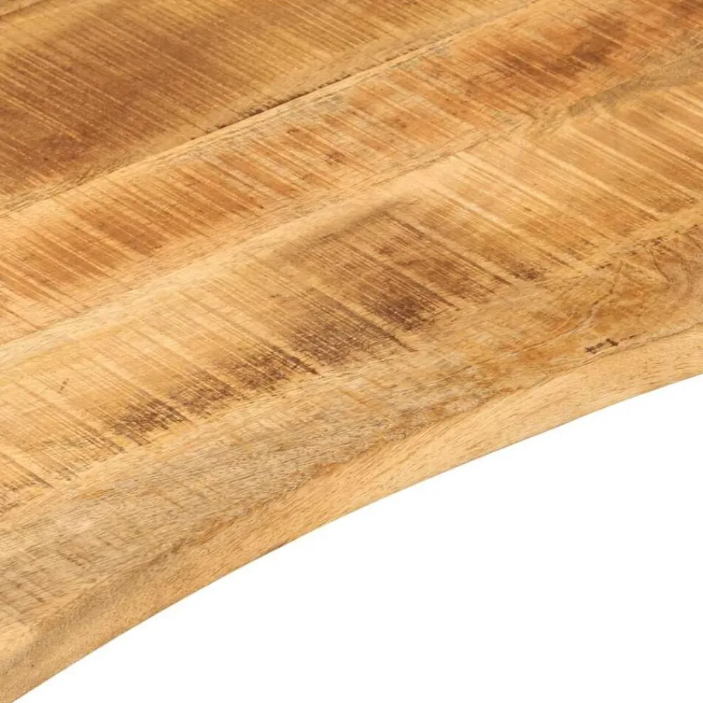 vidaXL Tablero de escritorio con curva madera mango rugosa 80x50x2,5cm Best