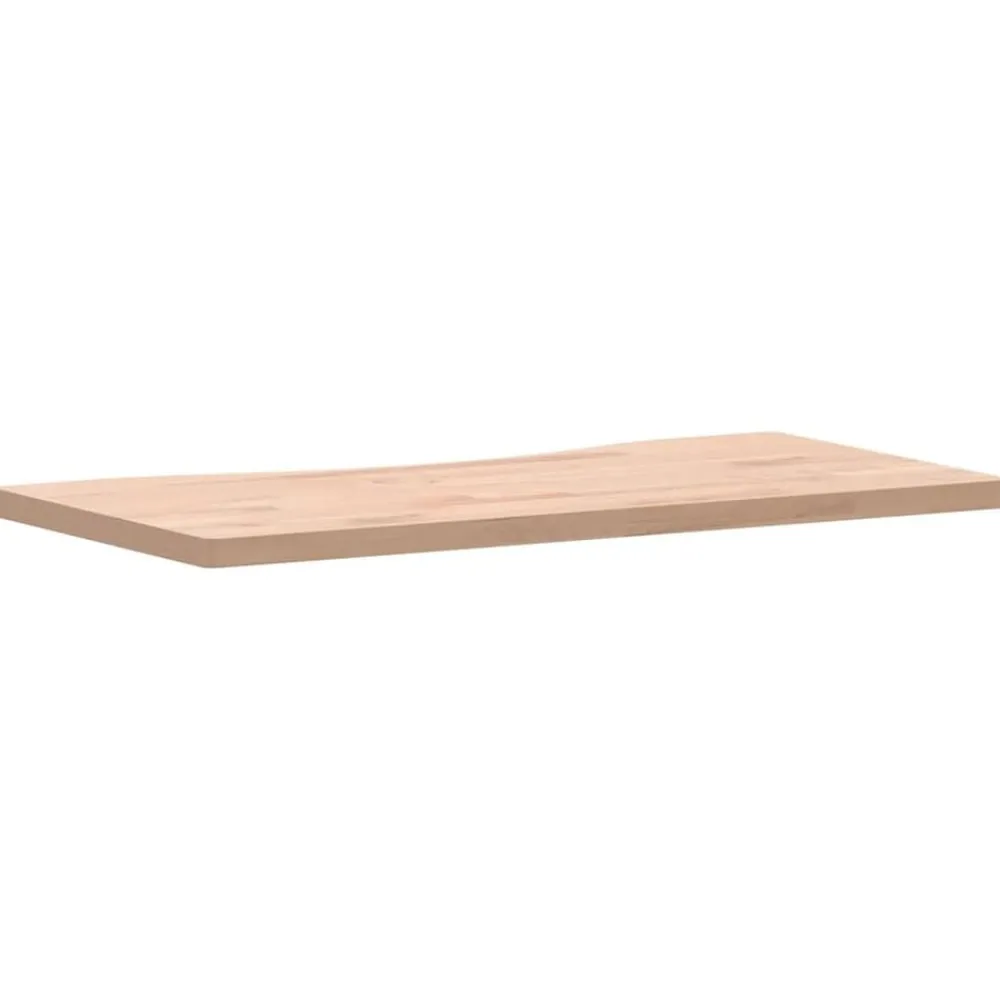 vidaXL Accesorios Para Mobiliario De Oficina-Tablero de escritorio madera maciza de haya 80x(36-40)x2,5 cm