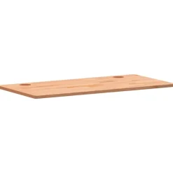 vidaXL Accesorios Para Mobiliario De Oficina-Tablero de escritorio madera maciza de haya 100x50x1,5 cm