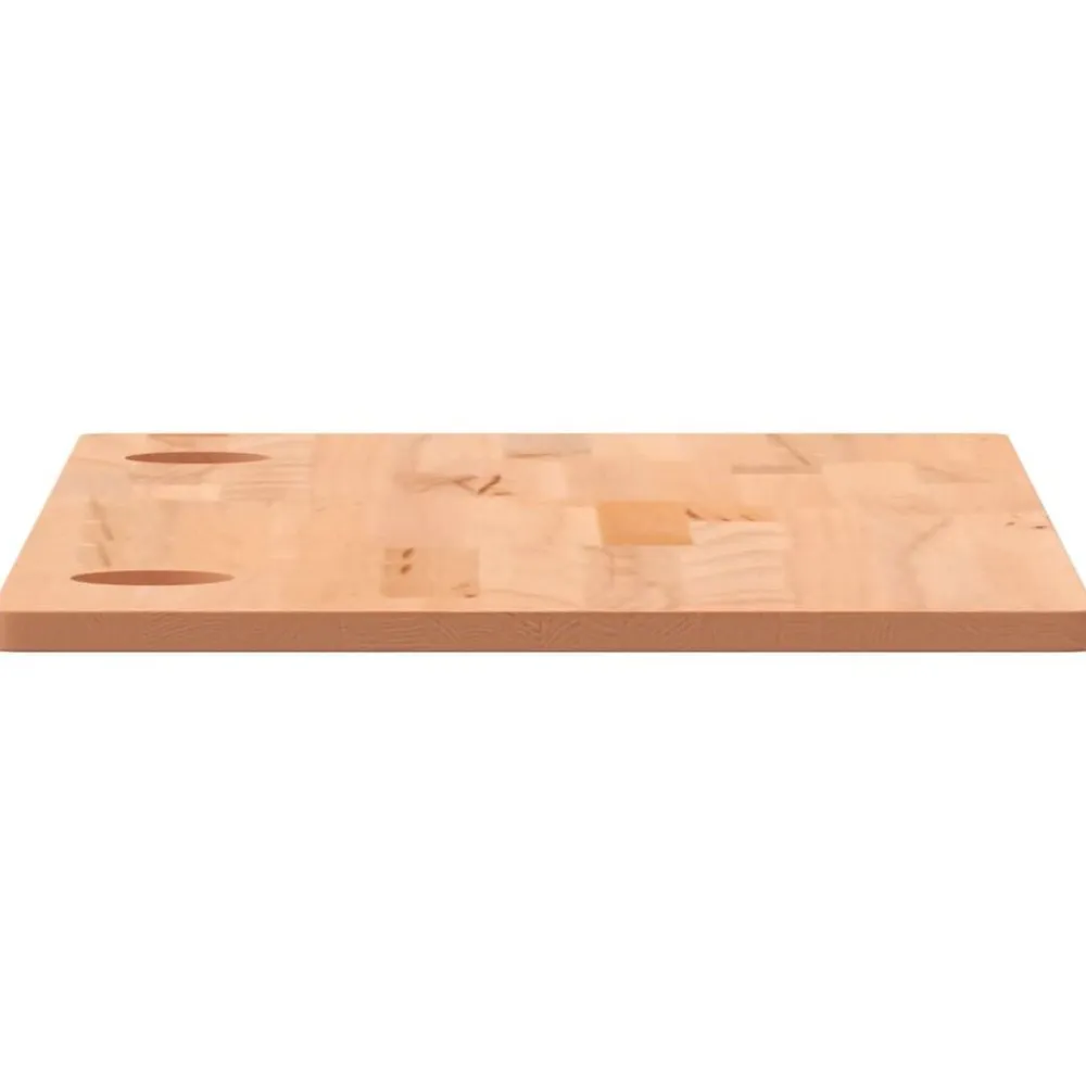 vidaXL Accesorios Para Mobiliario De Oficina-Tablero de escritorio madera maciza de haya 100x50x1,5 cm