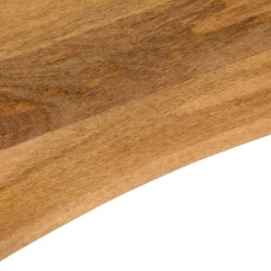 vidaXL Tablero de escritorio con curva madera mango rugosa 80x50x2,5cm Hot