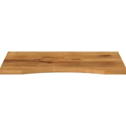 vidaXL Tablero de escritorio con curva madera mango rugosa 80x60x2,5cm Sale