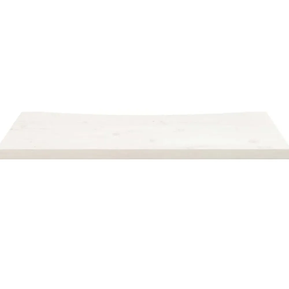 vidaXL Tablero de escritorio madera maciza de pino 80x40x2,5 cm Blanco