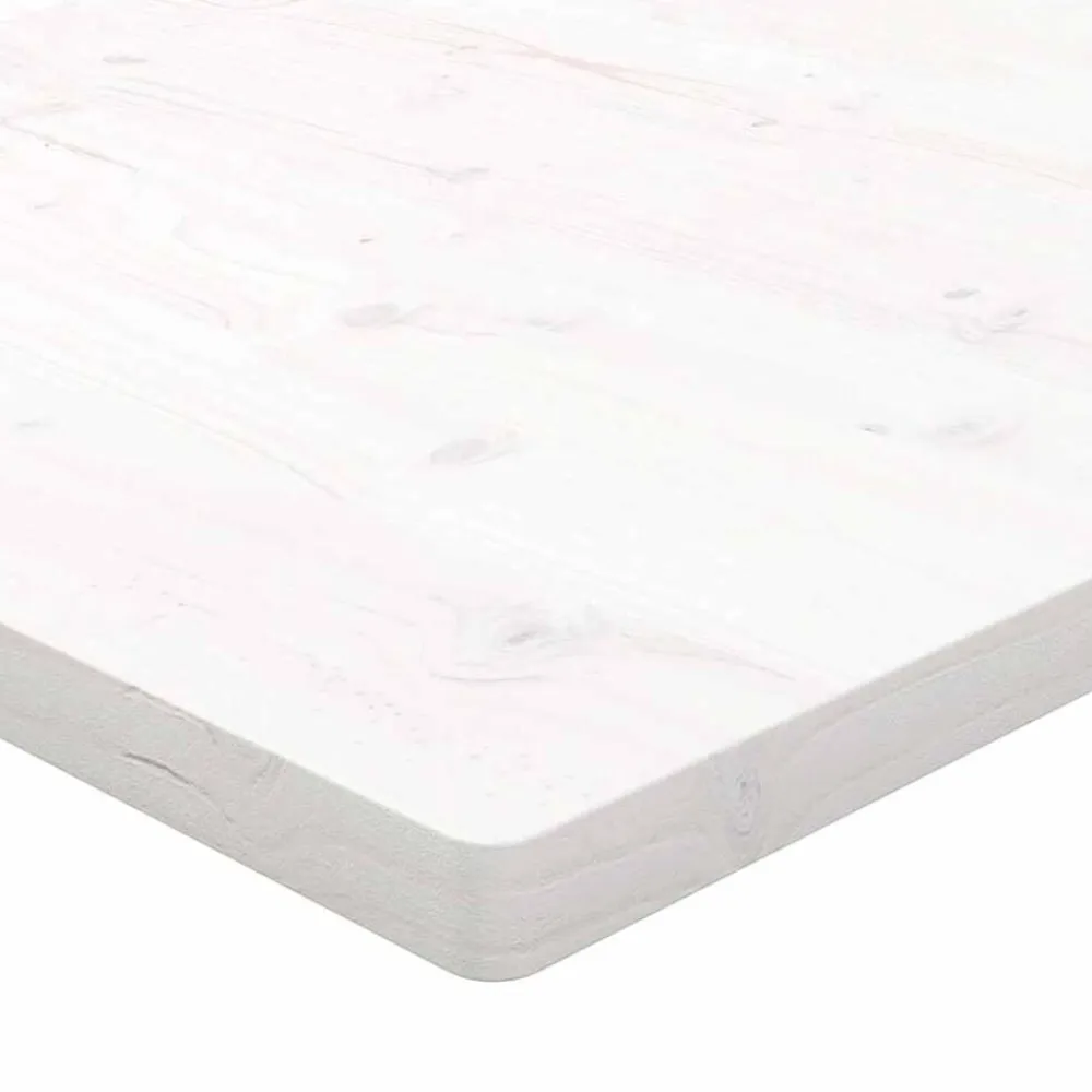 vidaXL Tablero de escritorio madera maciza de pino 80x40x2,5 cm Blanco