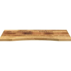 vidaXL Accesorios Para Mesas-Tablero de escritorio con curva madera mango rugosa 90x50x2,5cm