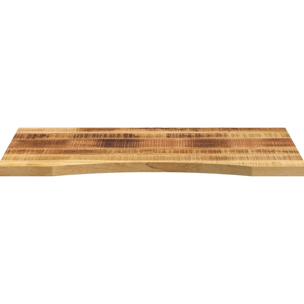 vidaXL Accesorios Para Mesas-Tablero de escritorio con curva madera mango rugosa 90x50x2,5cm