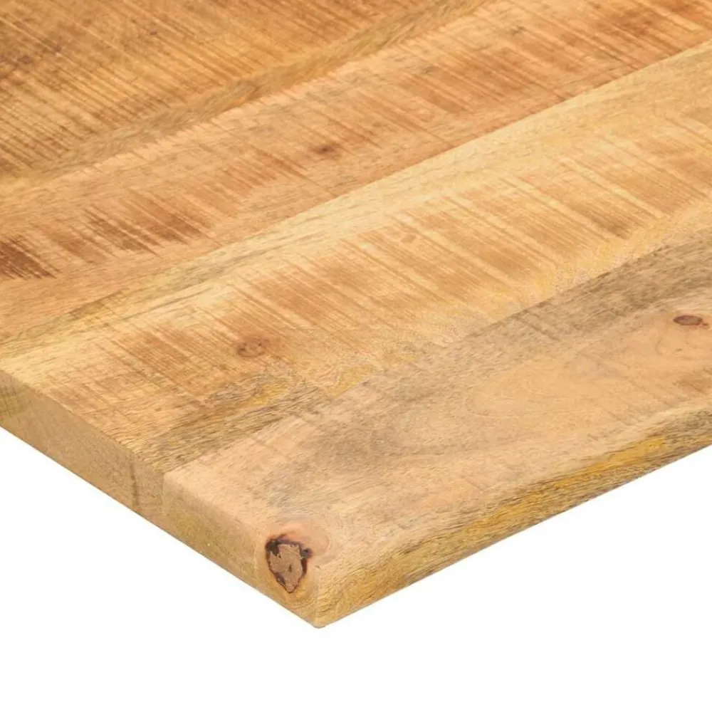 vidaXL Accesorios Para Mesas-Tablero de escritorio con curva madera mango rugosa 90x50x2,5cm