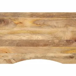 vidaXL Accesorios Para Mesas-Tablero de escritorio con curva madera mango rugosa 80x60x2,5cm