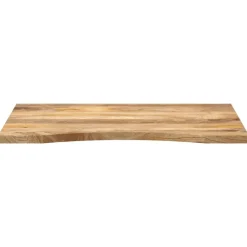 vidaXL Accesorios Para Mesas-Tablero de escritorio con curva madera mango rugosa 80x60x2,5cm