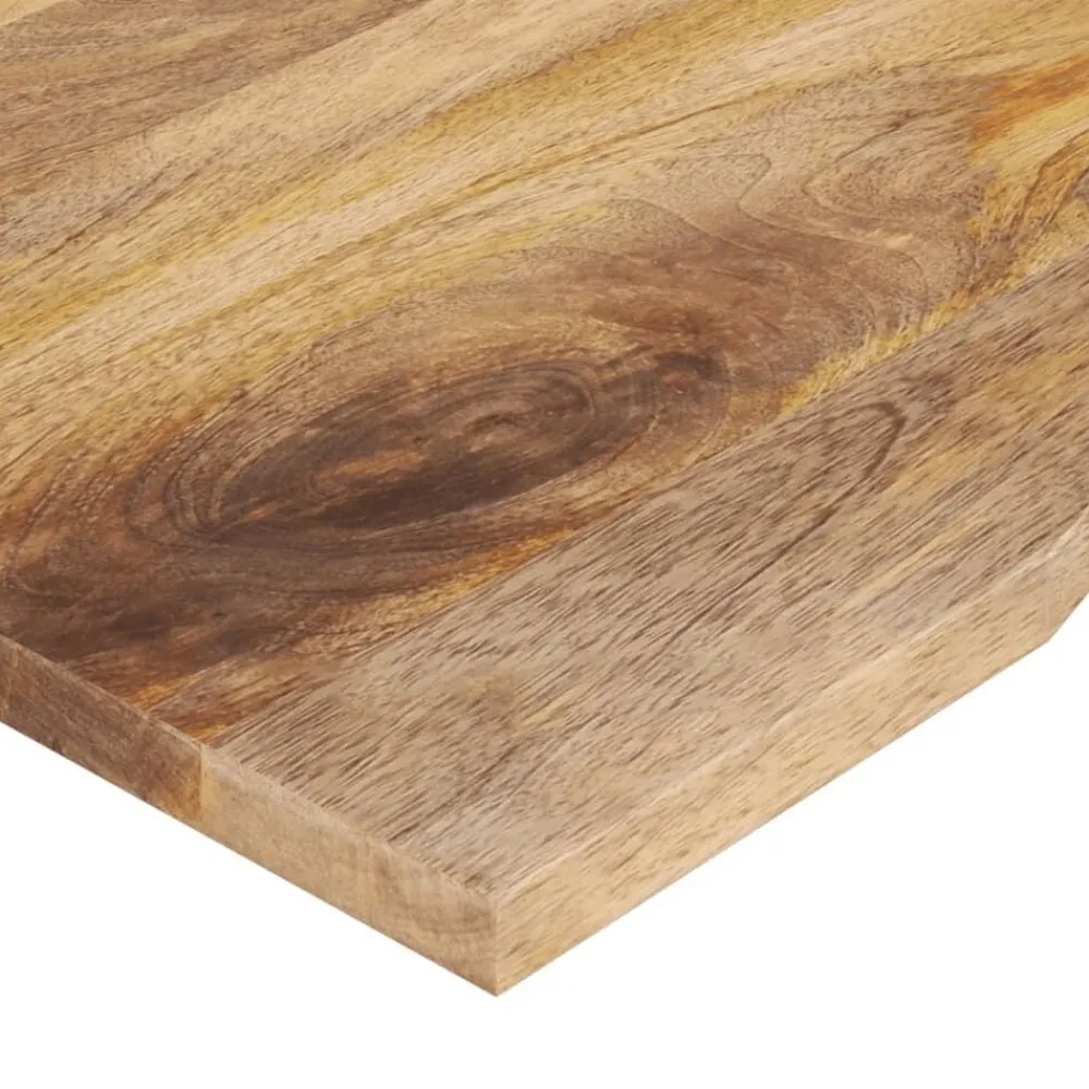 vidaXL Accesorios Para Mesas-Tablero de escritorio con curva madera mango rugosa 80x60x2,5cm