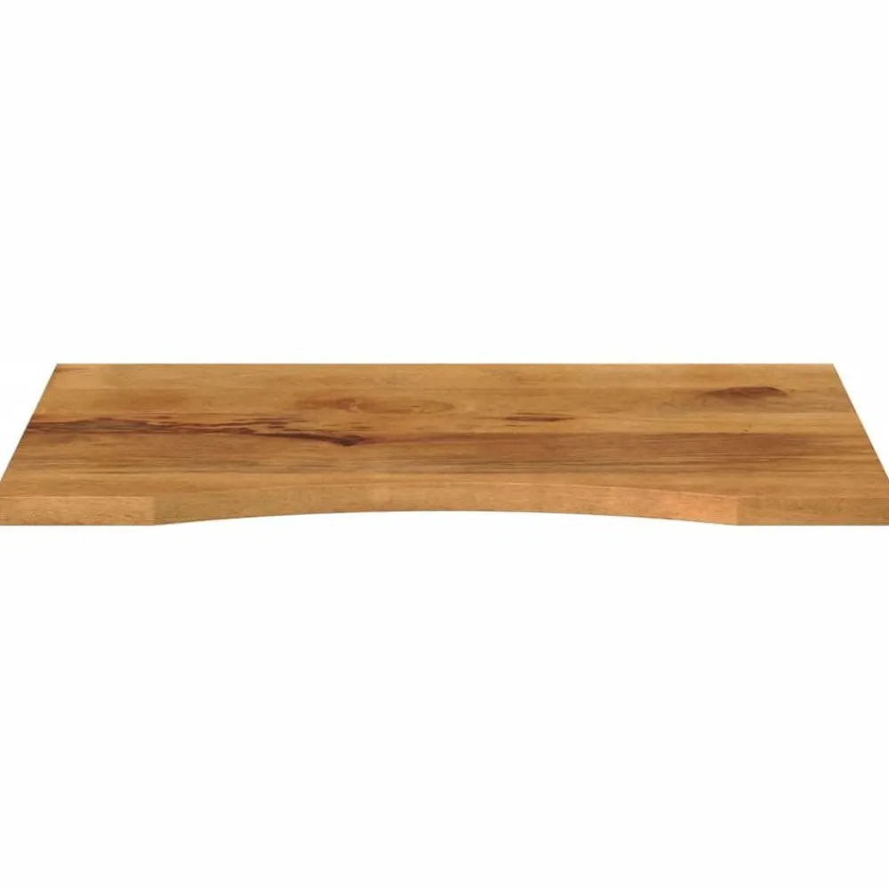 vidaXL Accesorios Para Mesas-Tablero de escritorio con curva madera mango rugosa 90x50x2,5cm