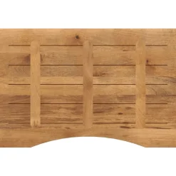 vidaXL Accesorios Para Mesas-Tablero de escritorio con curva madera mango rugosa 90x50x2,5cm