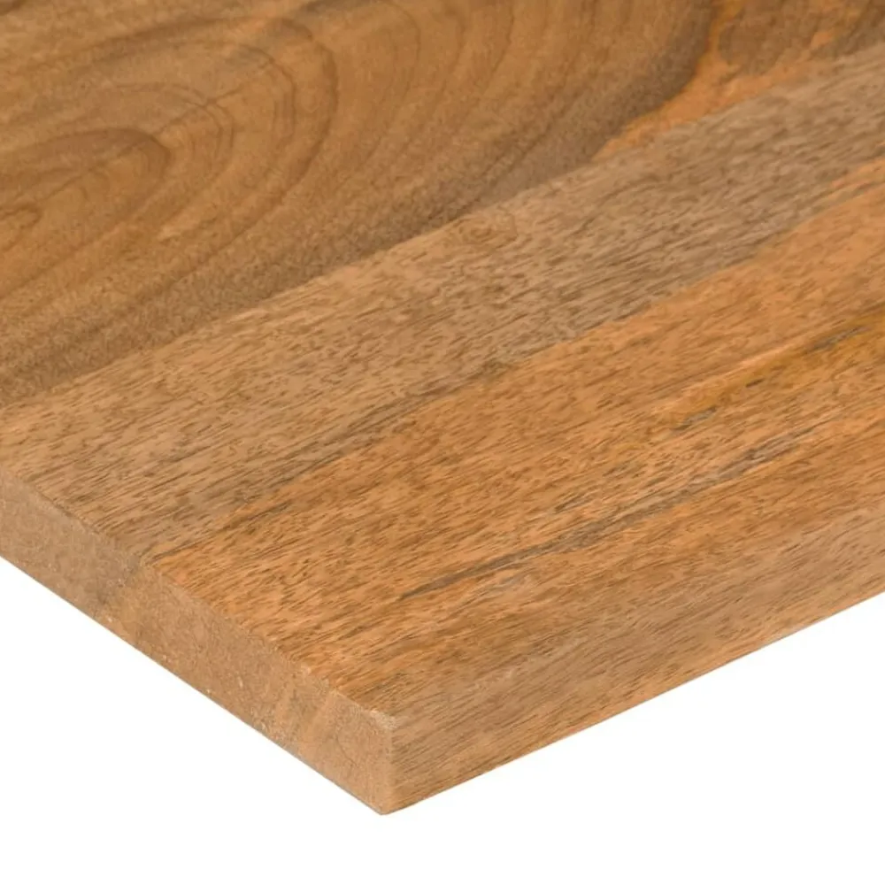 vidaXL Accesorios Para Mesas-Tablero de escritorio con curva madera mango rugosa 90x50x2,5cm