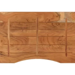 vidaXL Accesorios Para Mesas-Tablero de escritorio rectangular madera de acacia 80x60x2,5 cm