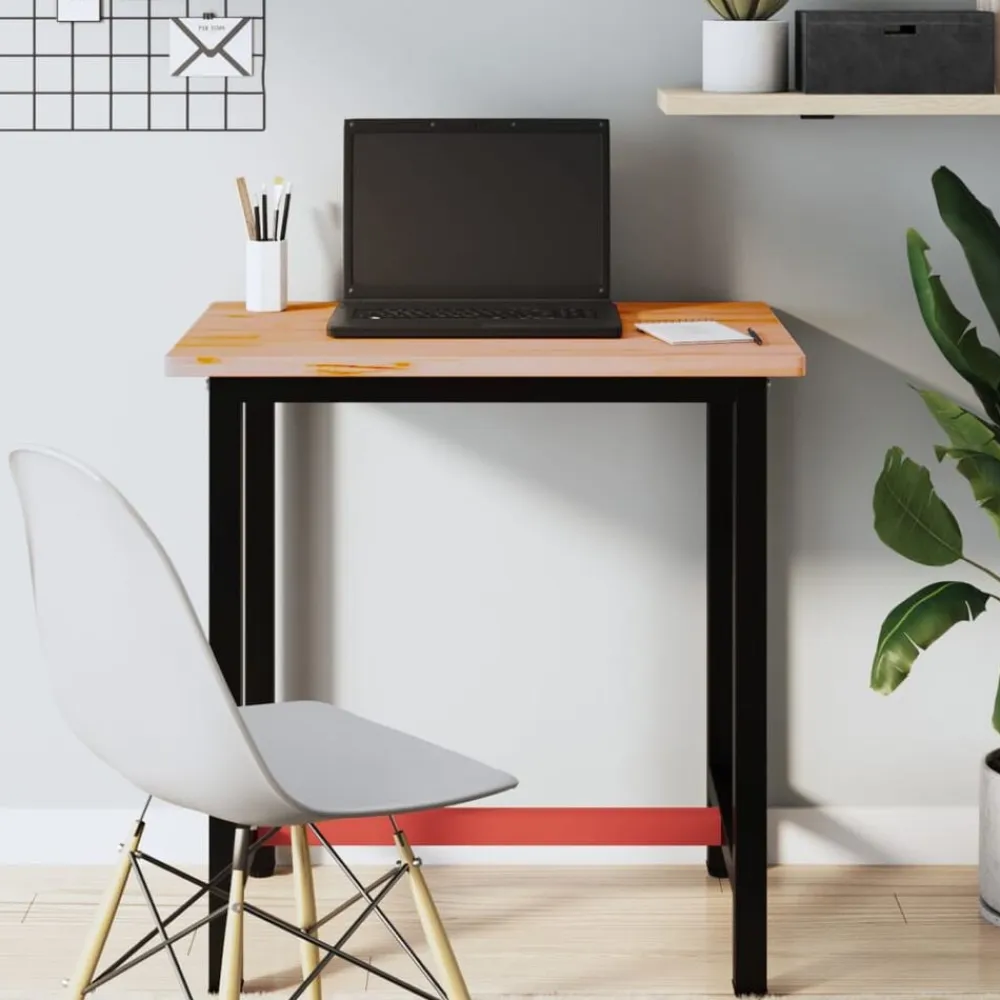 vidaXL Accesorios Para Mesas-Tablero de escritorio madera maciza de haya 80x55x2,5 cm
