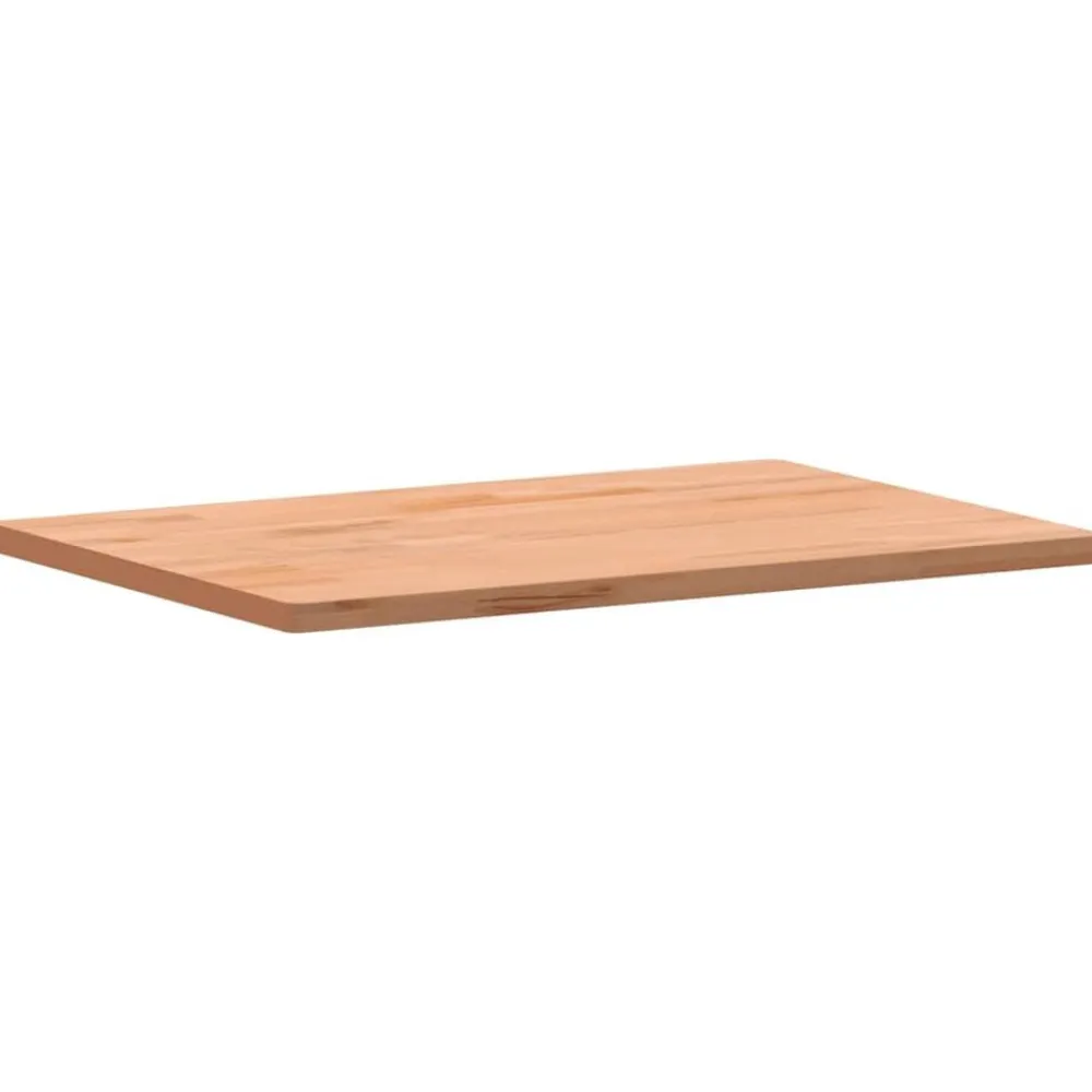vidaXL Accesorios Para Mesas-Tablero de escritorio madera maciza de haya 80x55x2,5 cm